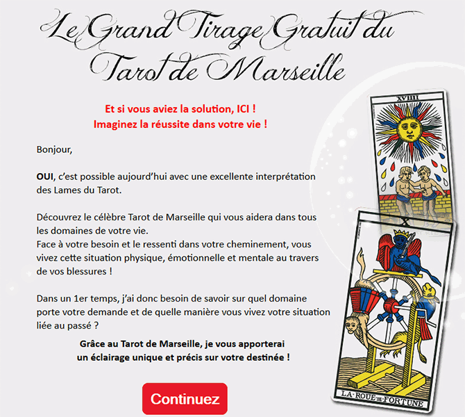 Grand Tirage du Tarot de Marseille Gratuit